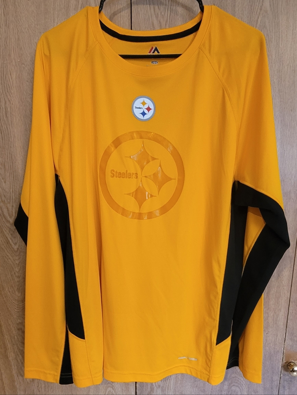 Majestic Pittsburgh Steelers Long Sleeve Shirt Mens Large